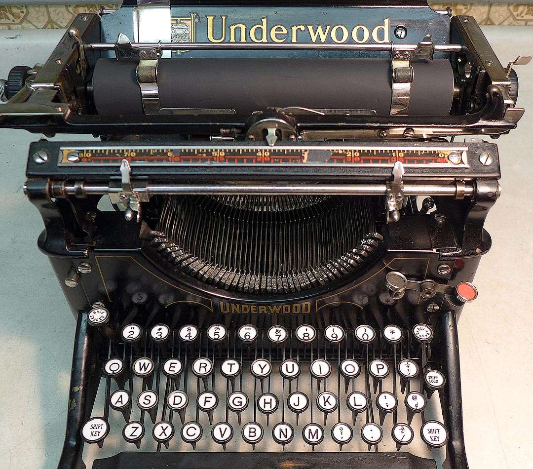 Underwood Model 5 – After cleaning and restoring