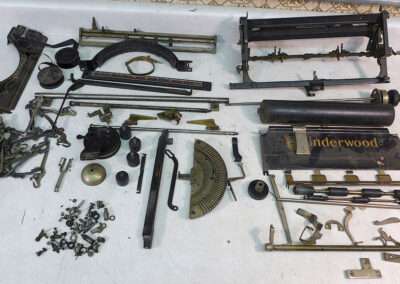 Parts disassembled for cleaning