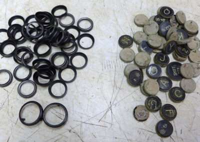 The keys and rings are stored for later